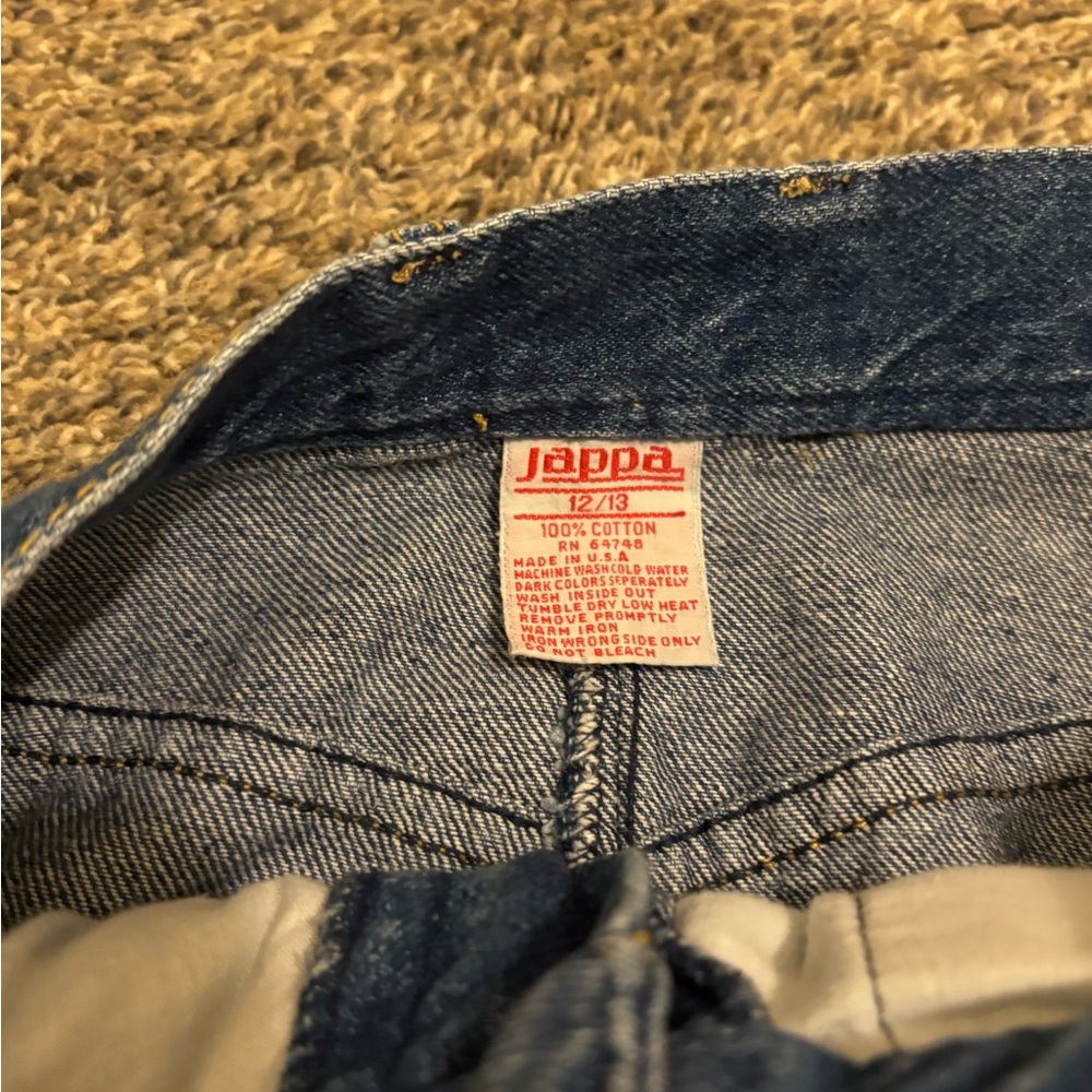 Classic Blue Denim Skirt vintage Jappa made in USA size 12/13 - Picture 4 of 5